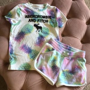 Abercrombie kids t-shirt and shorts set 7/8